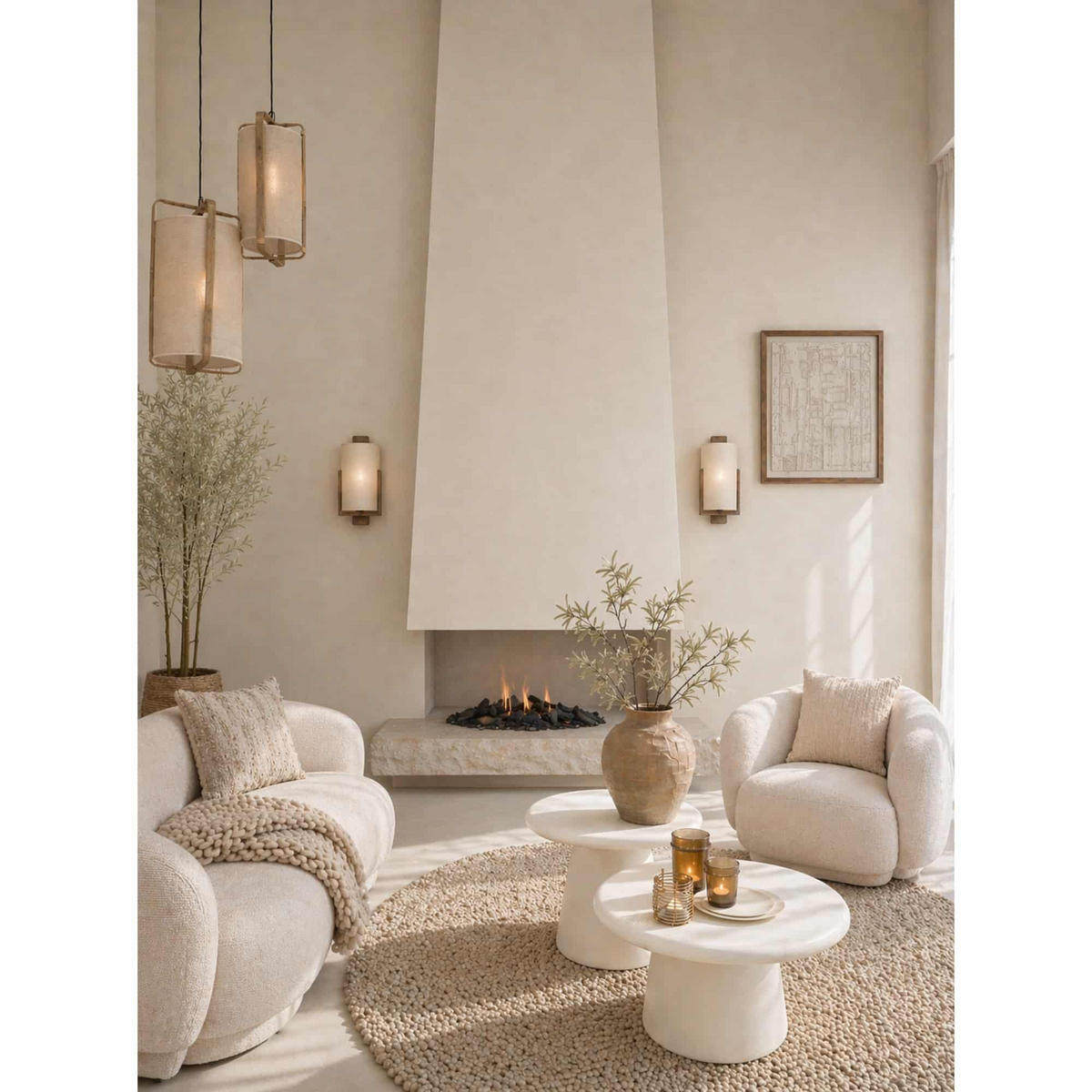 WANDLEUCHTE Litto Braun 22/18/36 cm - Braun, Holz (18/36/22cm) - Light & Living