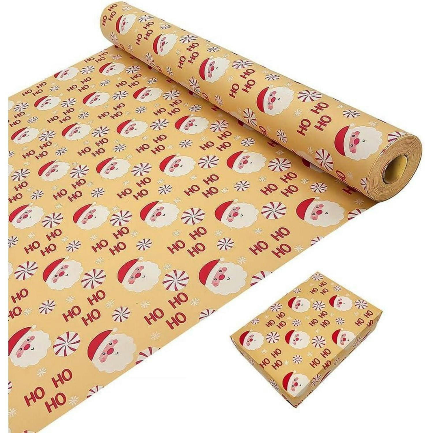GESCHENKPAPIERROLLE Weihnachtsmann 43 cm x 20 m - Multicolor, Papier (43/20/43cm)