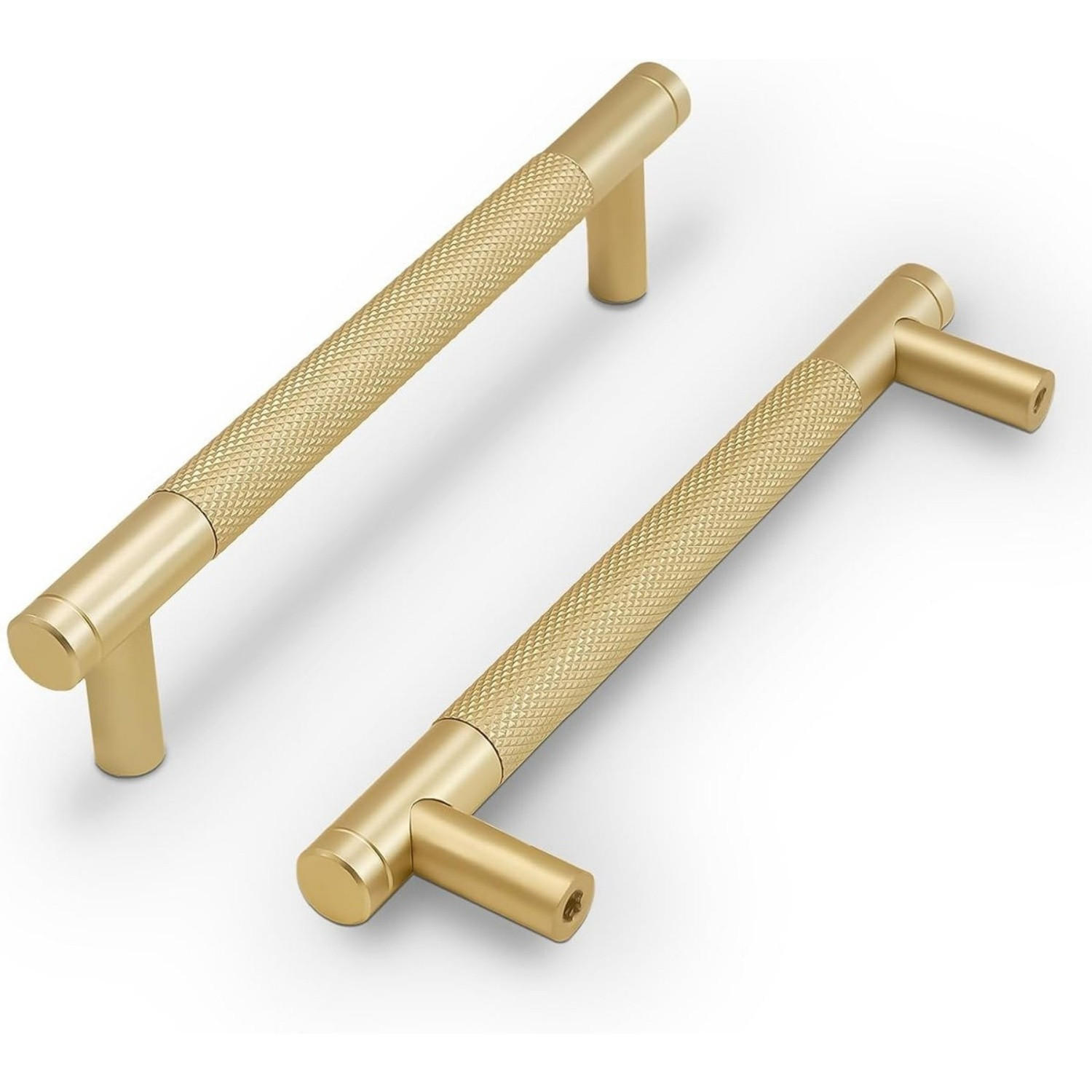 SCHRANKGRIFF 2er-Set Gold Metall 125 mm mit Bolzen Montage - Goldfarben, Metall (1/3.2/12.5cm) - MCBOSON