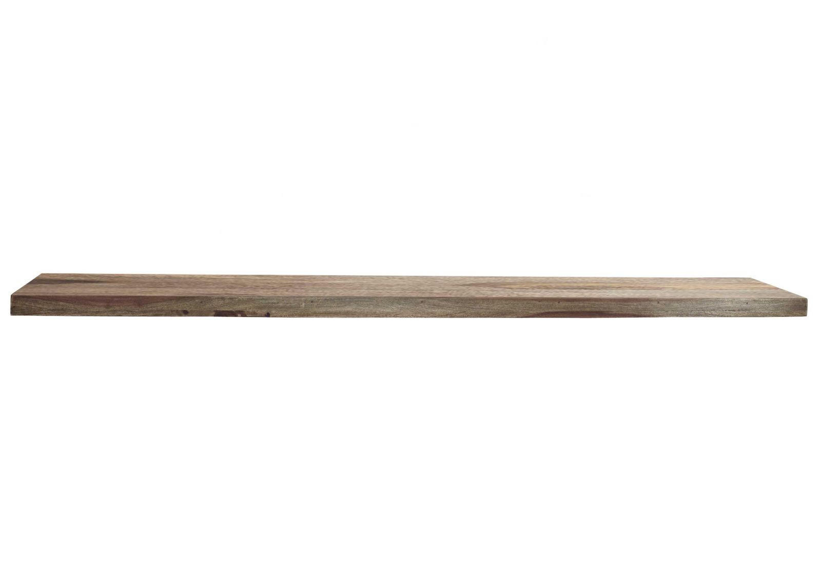 Massivmoebel24 Wandregal Grau 55x4x25 cm