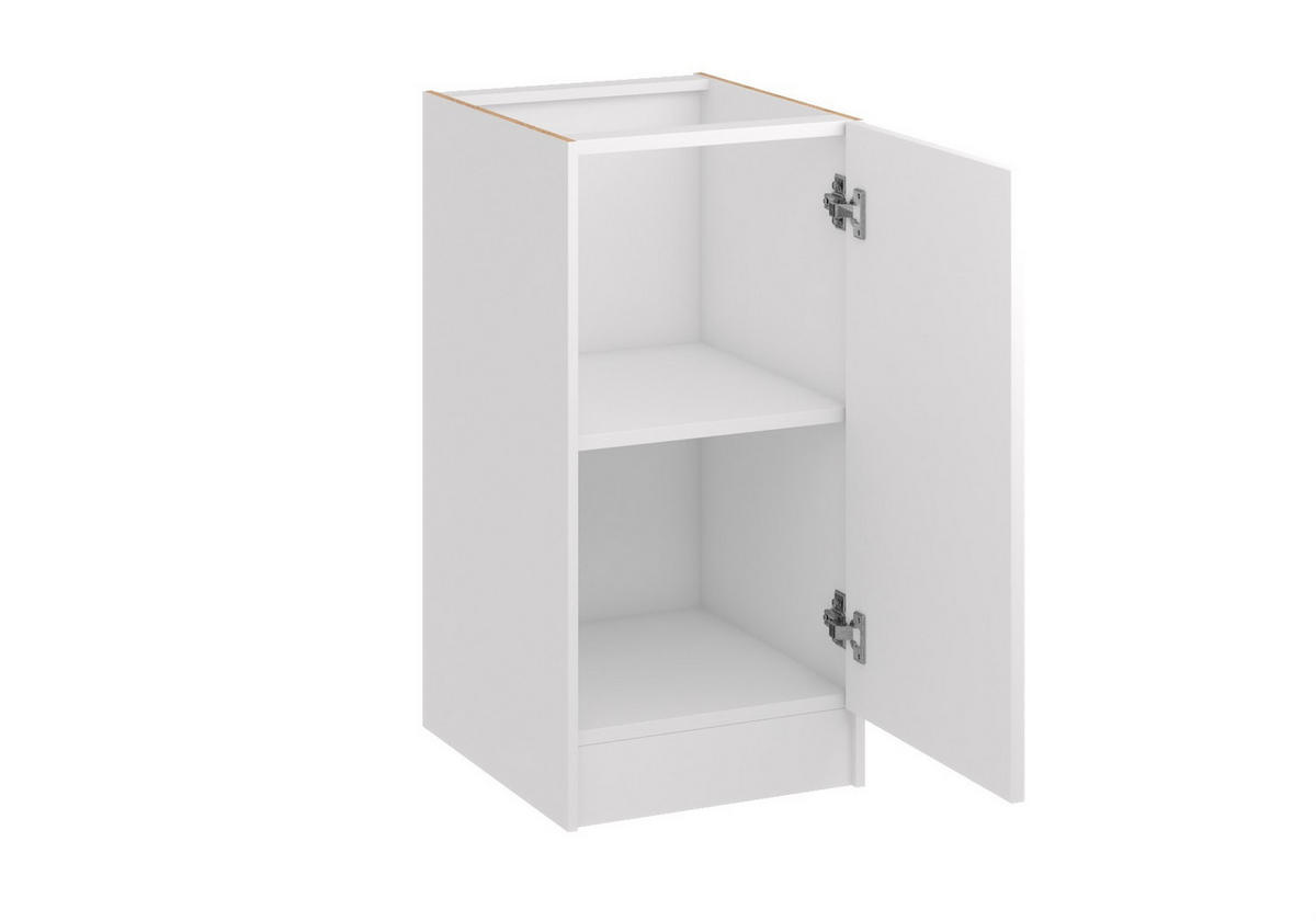 KÜCHENUNTERSCHRANK D40 eiche nelson - Dunkelbraun, Holzwerkstoff (40/82/44cm) - roe furniture