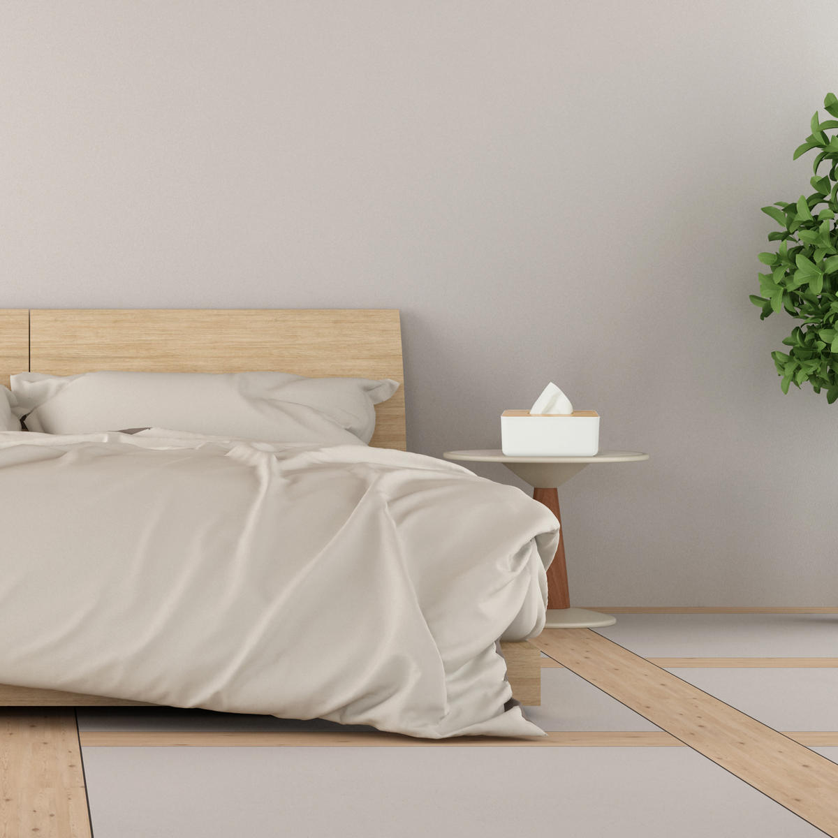 KOSMETICKÁ krabička na kapesníky - bílá, dřevo/plast (13/23/10cm) - Relaxdays