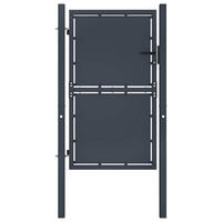 GARTENTOR für Zaunanlage, 100/150 cm, aus Stahl, Anthrazit - Grau, Metall (100/200cm) - vidaXL