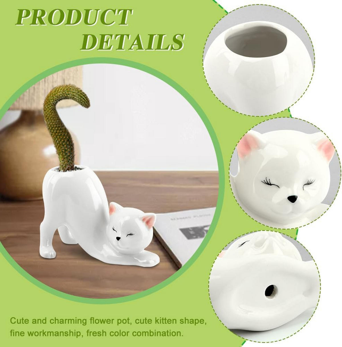 VASE 14,5 x 7,5 x 9,8 cm Keramik - Weiß, Keramik (7.5cm) - LIBRATON
