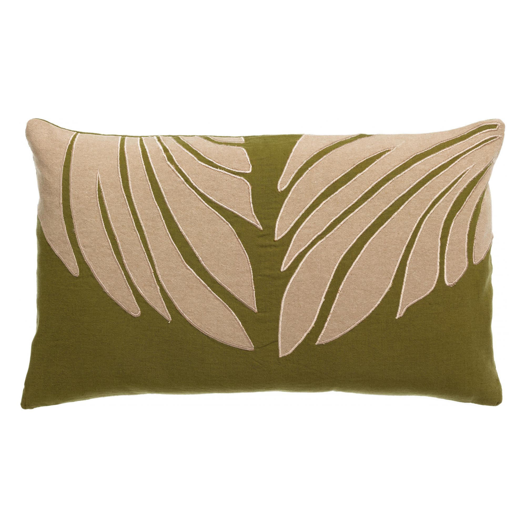 KISSEN Nilos zeder 30 x 50 cm - Grün, Textil (30/50cm) - Vivaraise