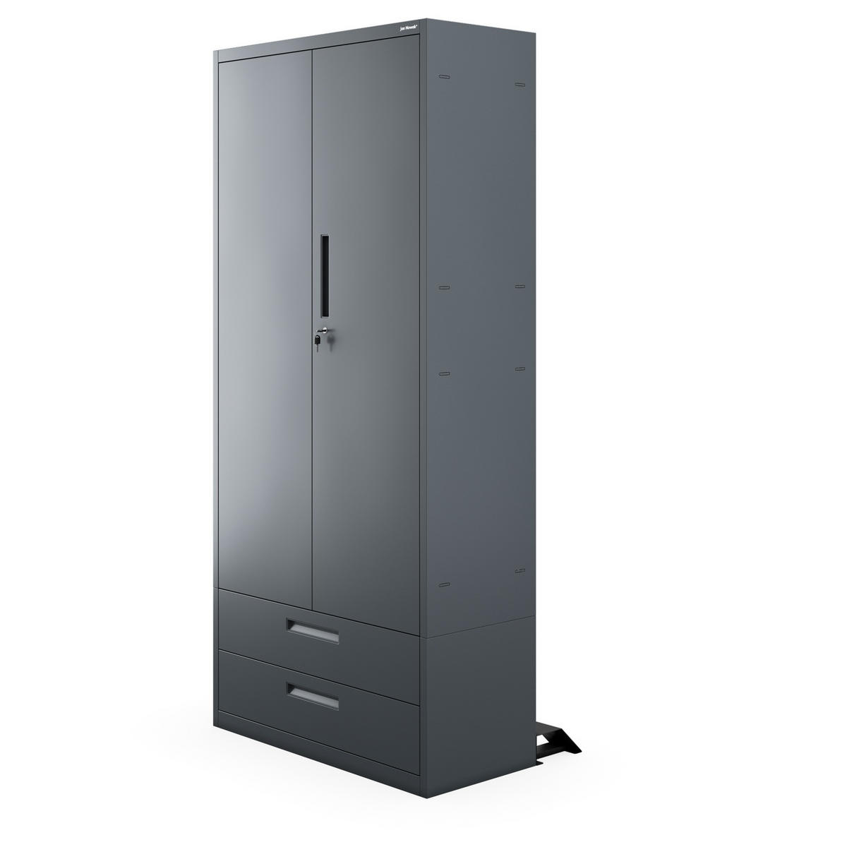 METALLSCHRANK Megan - Anthrazit, Metall (90/195/40cm)