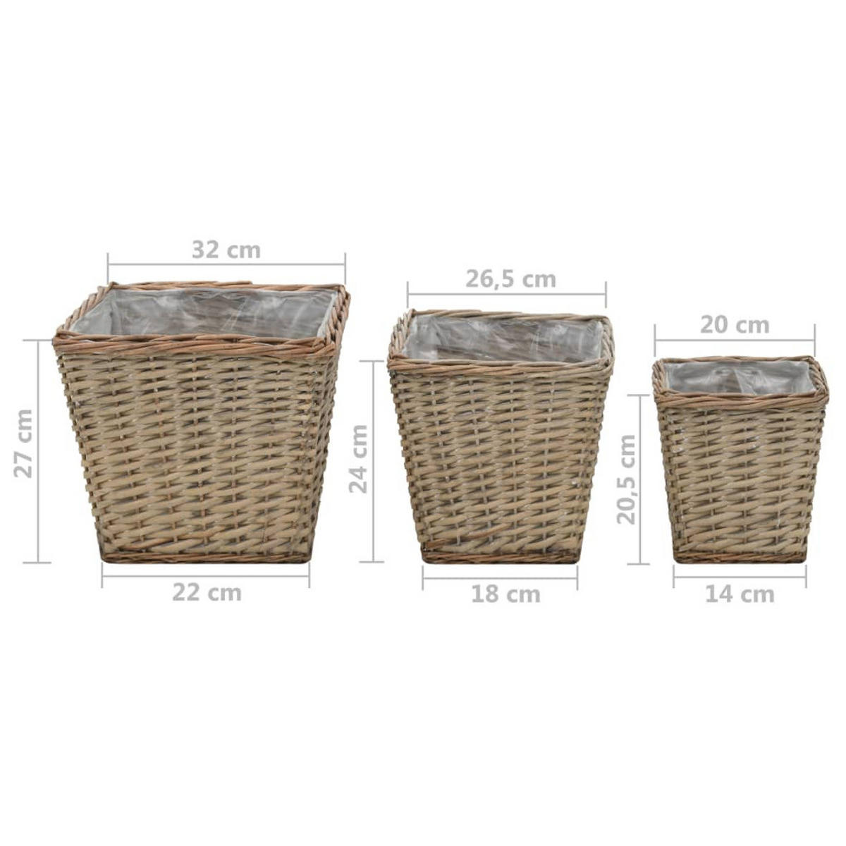 DELETE - Braun, Naturmaterialen (27cm) - vidaXL