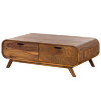 COUCHTISCH Sheesham 120x70x40 hellbraun lackiert MAILAND #135 - Braun, Holz (120/70/40cm) - Massivmoebel24