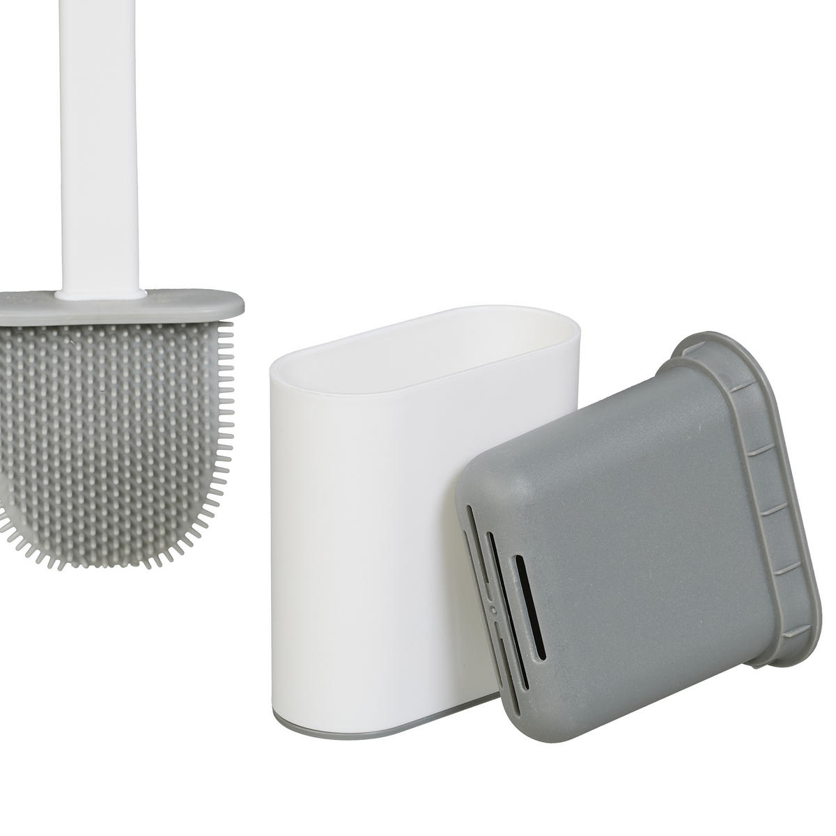 WC-GARNITUR - Hellbraun, Holz/Kunststoff (26/72.5/15cm) - Relaxdays