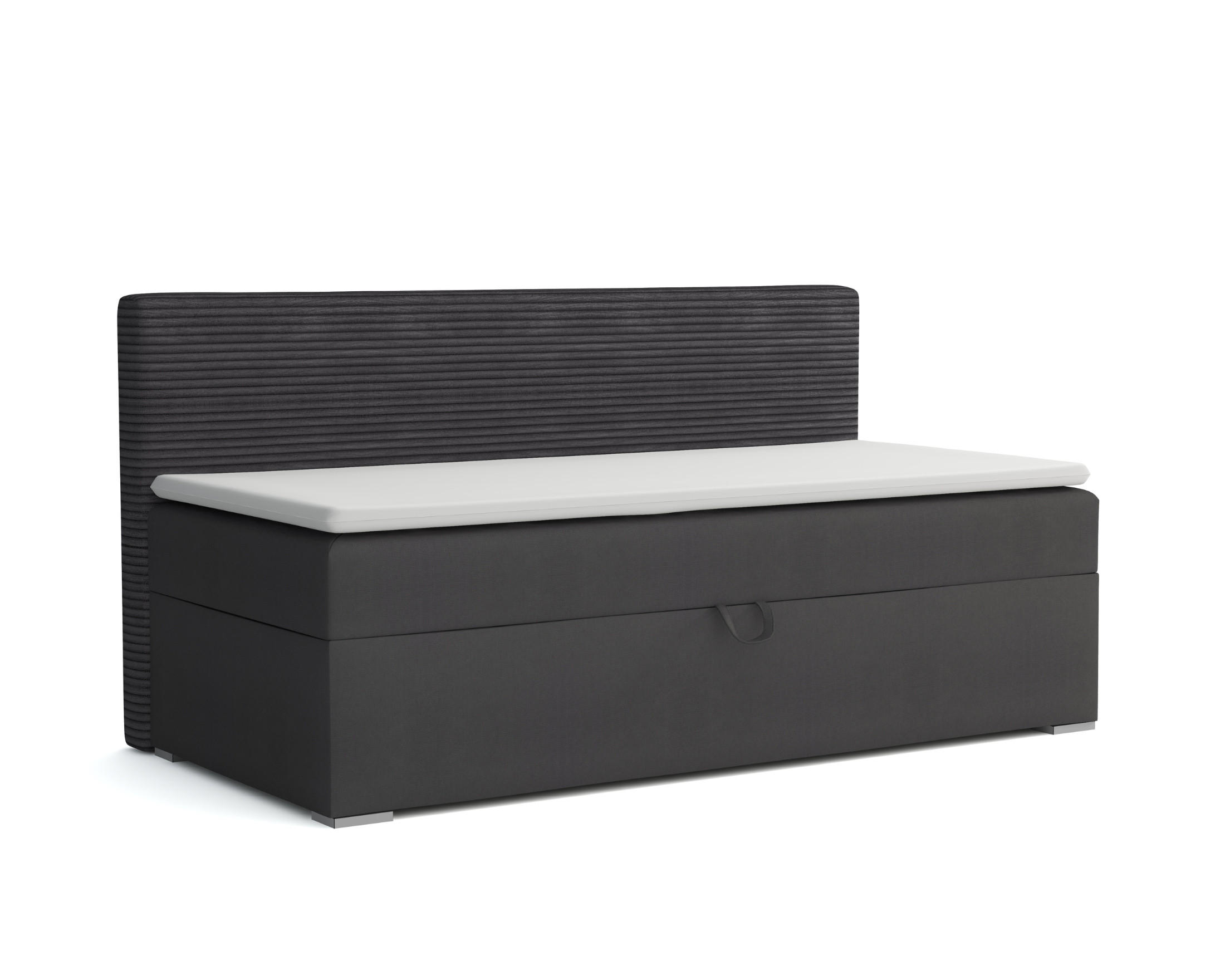 Deine Möbel 24 Boxbett Anthrazit 100x200 cm