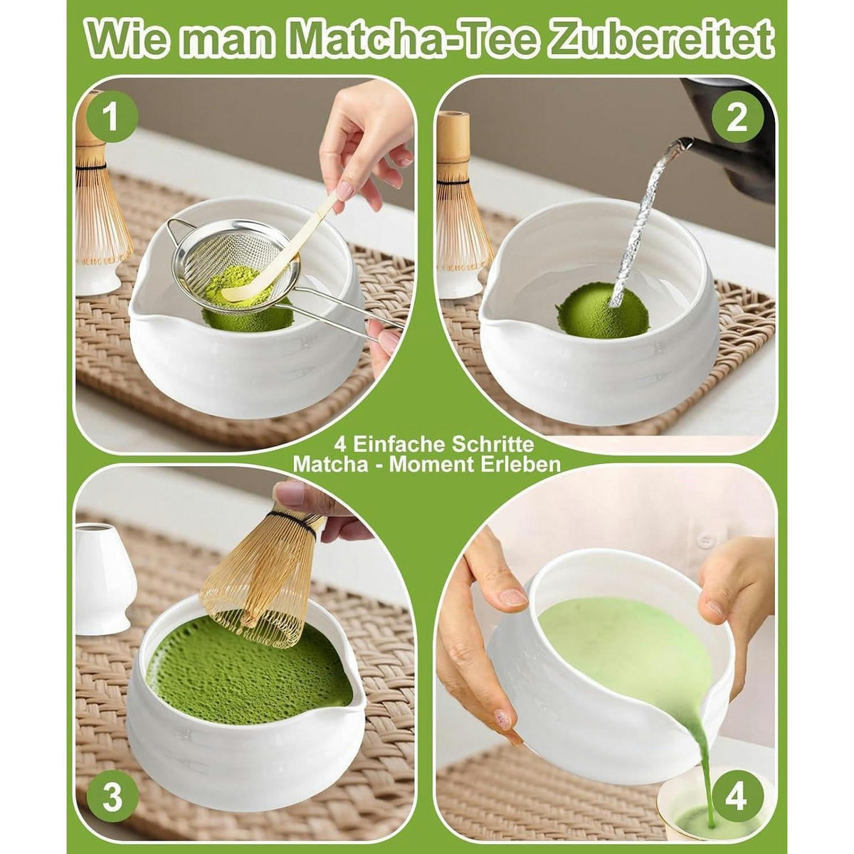 MATCHA Set 7-teilig Weiß - Weiß, Keramik (15/10/15cm)