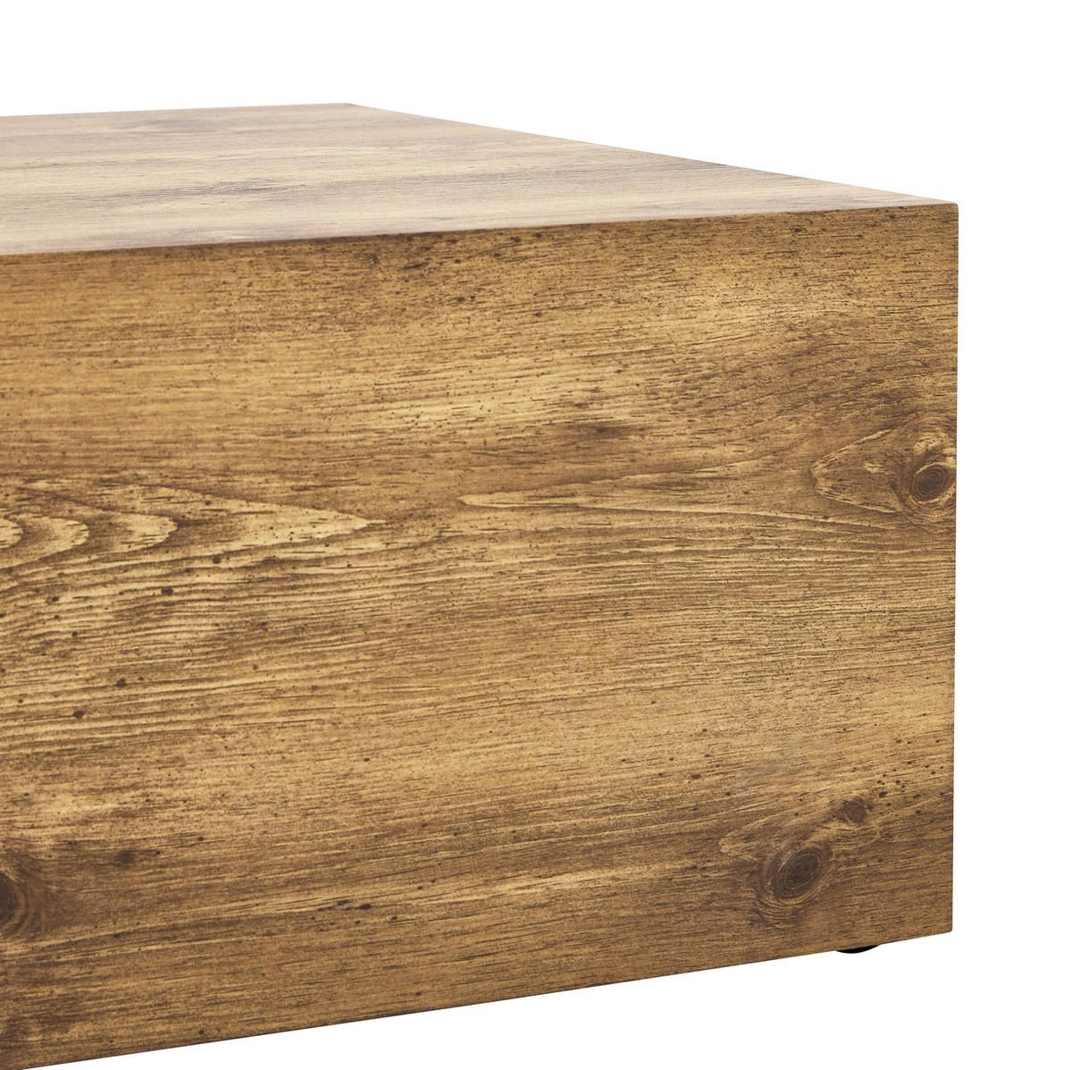 COUCHTISCH 90/50/30 cm in Holzoptik aus MDF–rechteckig, ohne Montage - Kieferfarben, Holzwerkstoff (90/50/30cm) - Flora Grace