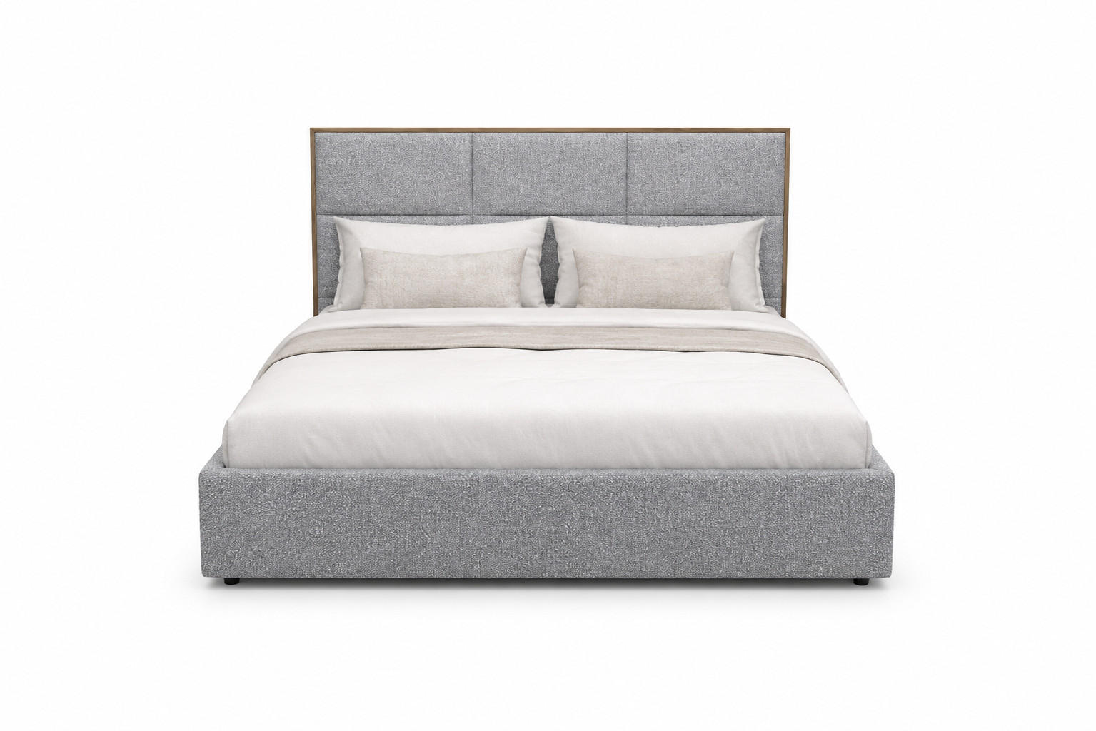 KS Home Concept Boxspringbett Hellgrau 180x200 cm