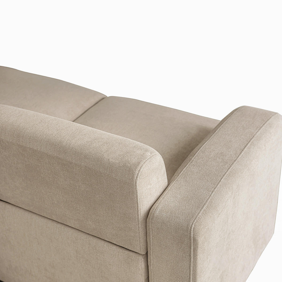 3-SITZER-SOFA Beige - Beige, Holz (211/71/67cm) - Urban Meuble