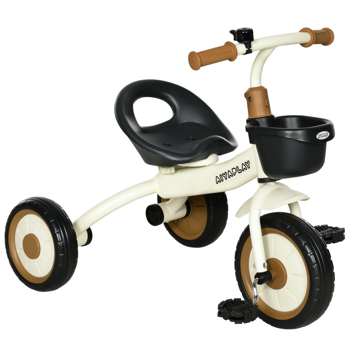 KINDERDREIRAD, Blau/Weiß/Roa, Metall+ EVA - Weiß, Metall (70.5/53/58cm) - AIYAPLAY