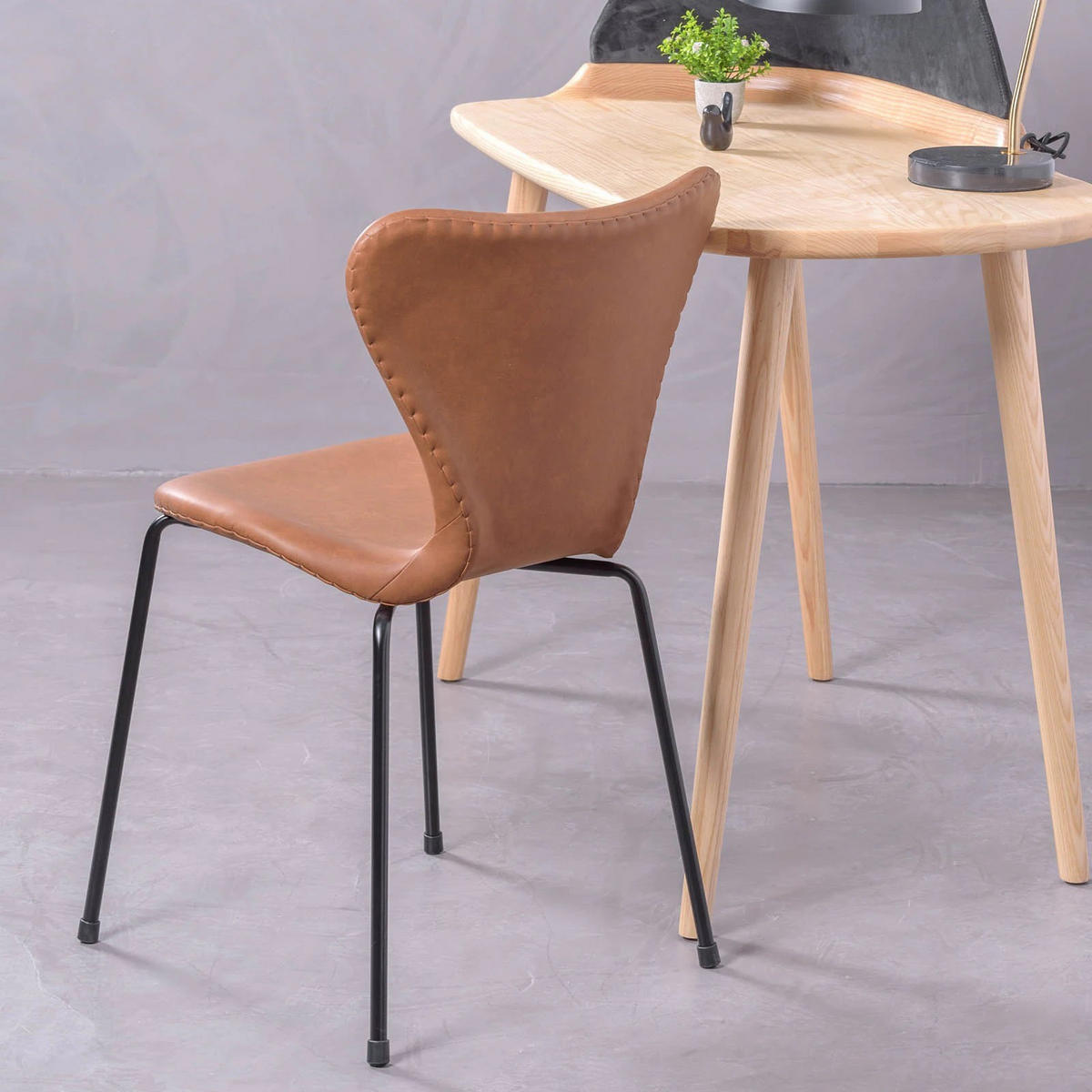 STUHL Textil Braun - Braun, Textil (49/79/48cm) - Nest Dream
