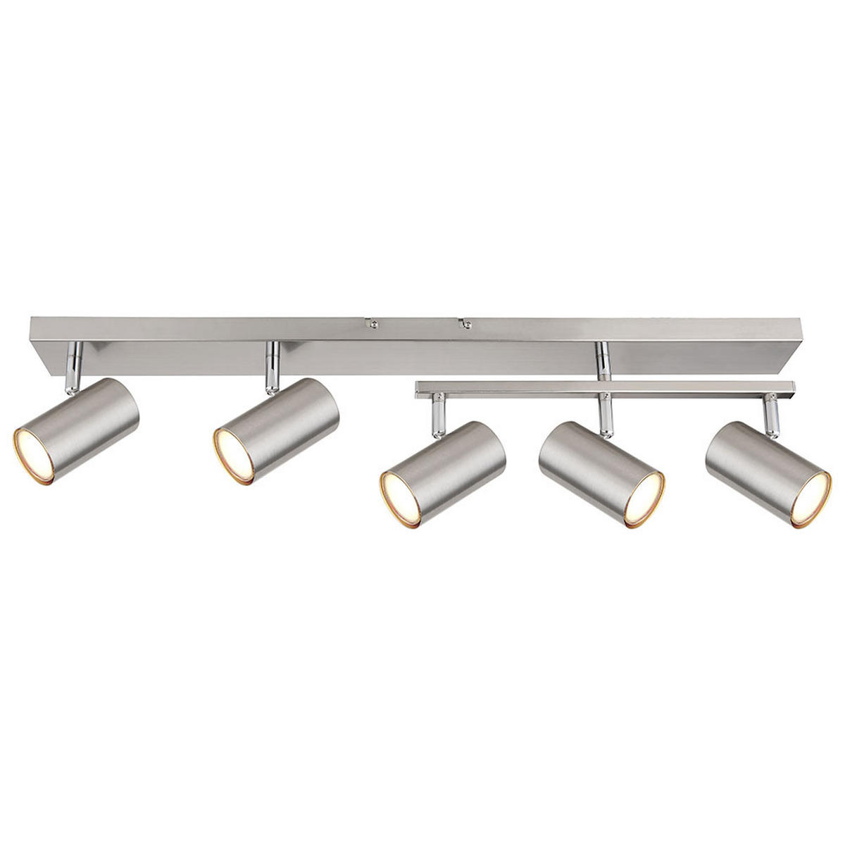 LED DECKENLEUCHTE Robby Metall Silber - Silberfarben, Metall (70/35/17cm) - Globo Lighting