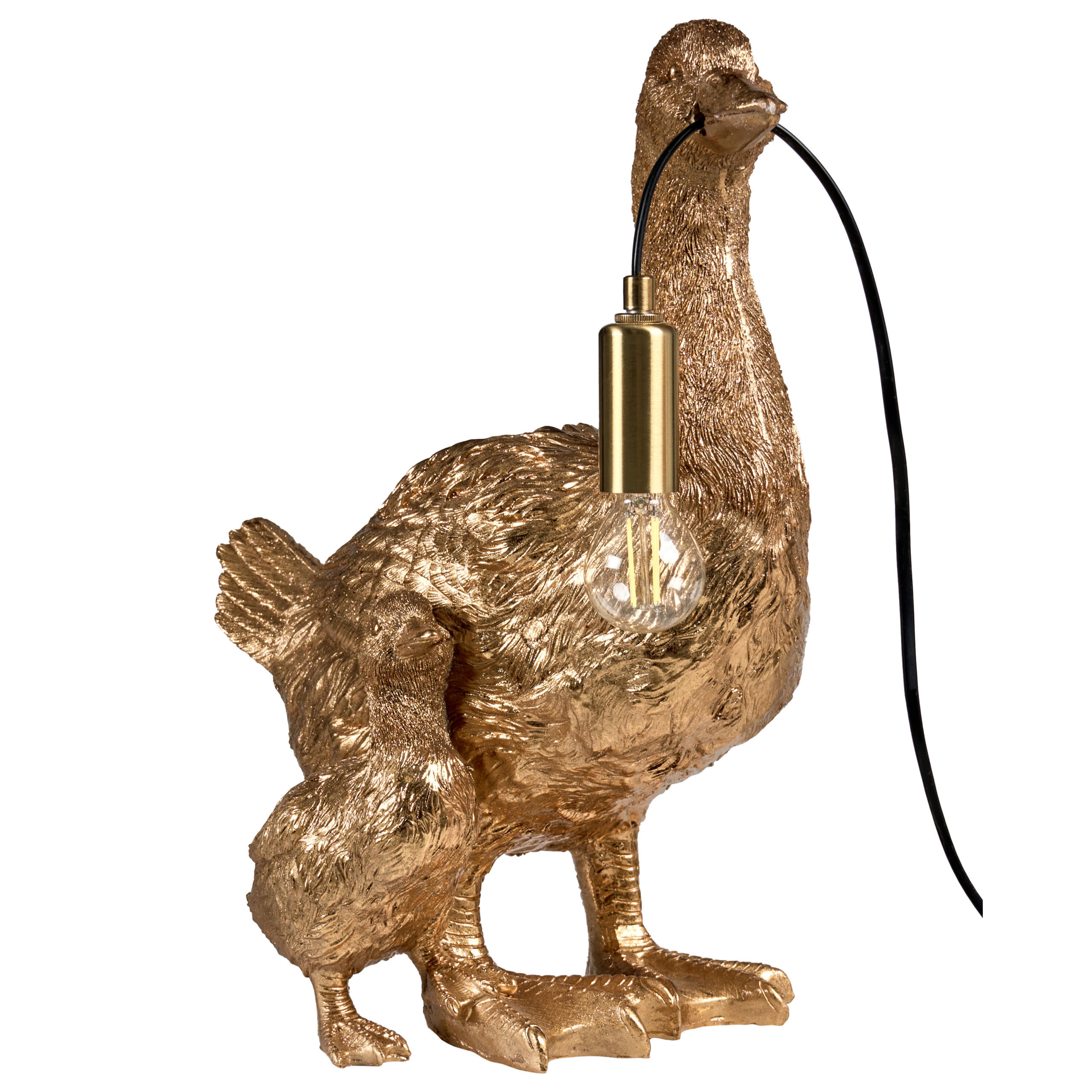 Beliani Tischlampe Gold, Messing 21x40x33 cm