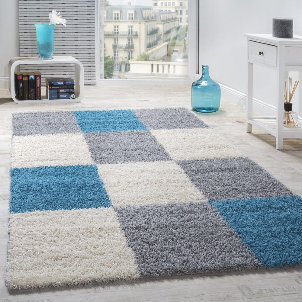 HOCHFLORTEPPICH 160/220 cm Mango 316 - Türkis, Textil (160/220cm) - Paco Home