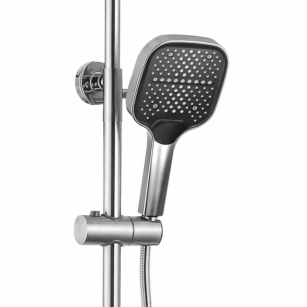 DUSCHGARNITUR Rea Arlo Brush Nickle - Nickelfarben, Metall (28.7/132/23cm) - REA