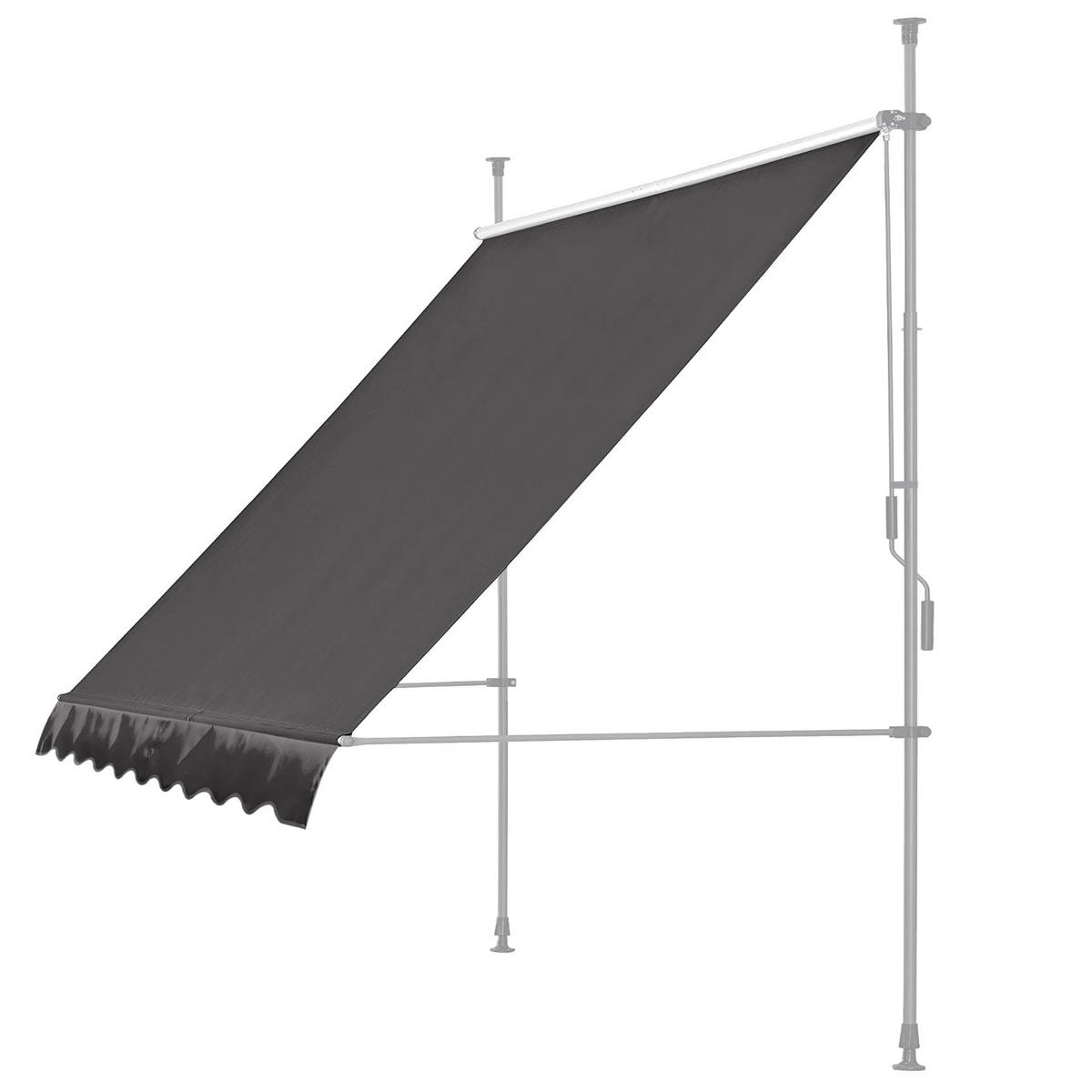 ERSATZDACH für Klemmmarkise 300/130 cm Grau - Grau, Textil (300/1/130cm) - QUICK STAR