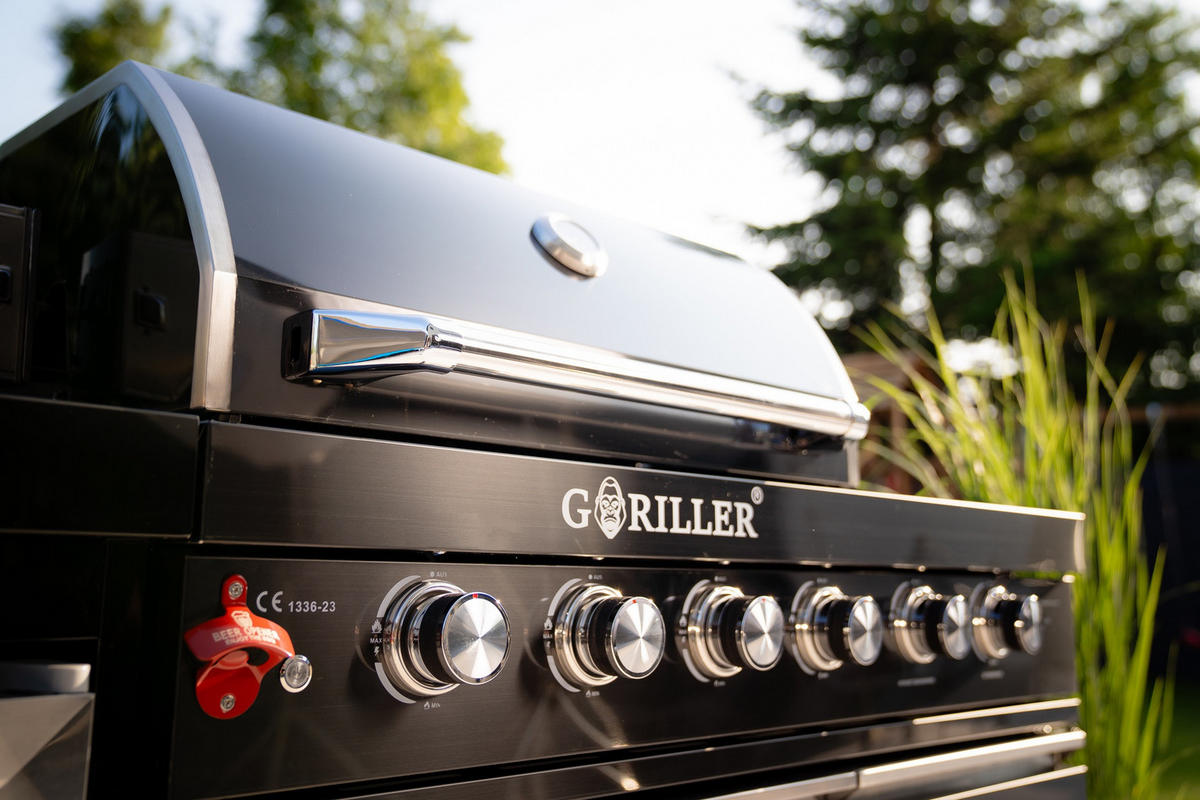 OUTDOORKÜCHE Grillmaster Fusion 217/58/119 cm - Schwarz Hochglanz, Metall (58/90/217cm) - Goriller