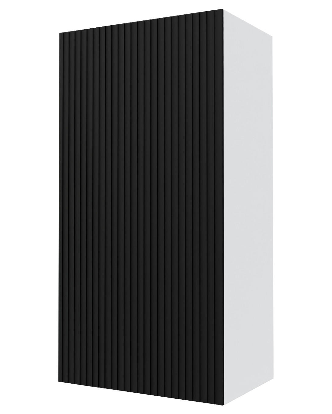 KÜCHENHÄNGESCHRANK Lamello W4/50 Schwarz Matt / Weiß 50 / 32,5 / 96cm - Schwarz/Weiß, Holz/Holzwerkstoff (50/96/32.5cm) - Feldmann-Wohnen
