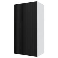 KÜCHENHÄNGESCHRANK Lamello W4/50 Schwarz Matt / Weiß 50 / 32,5 / 96cm - Schwarz/Weiß, Holz/Holzwerkstoff (50/96/32.5cm) - Feldmann-Wohnen