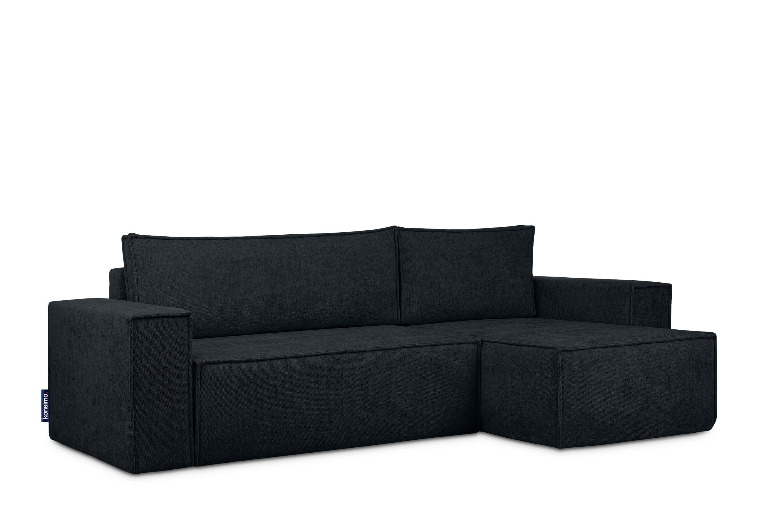 ECKSOFA-LINKS/RECHTS NAPI II mit Schlaffunktion, dunkelblau - Dunkelblau, Textil (262/148cm) - KONSIMO®