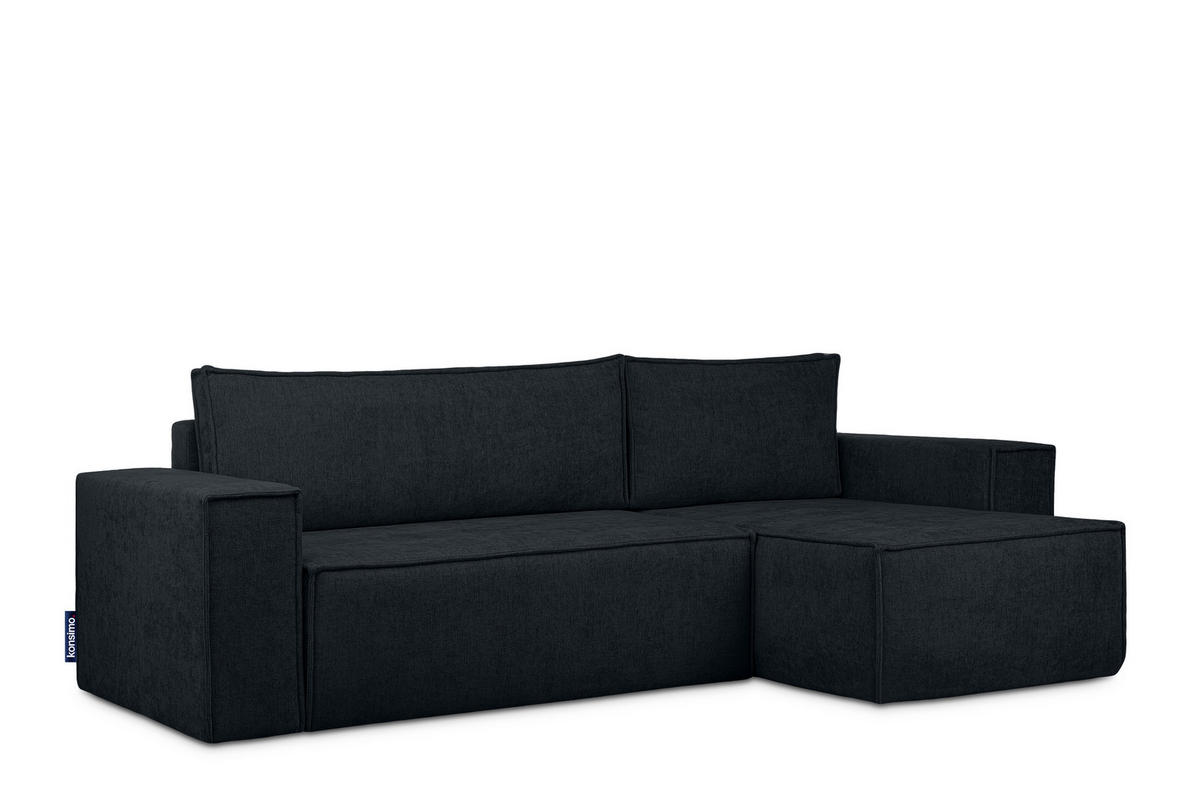 ECKSOFA-LINKS/RECHTS NAPI II mit Schlaffunktion, dunkelblau - Dunkelblau, Textil (262/148cm) - KONSIMO®