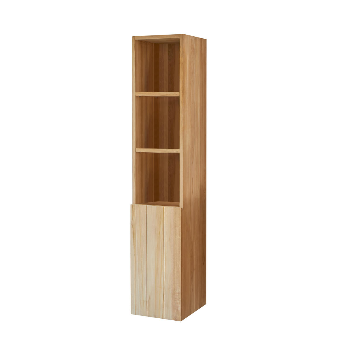 HOCHSCHRANK Jill Natur aus Teak - Naturfarben, Holz (30/150/35cm) - Tikamoon