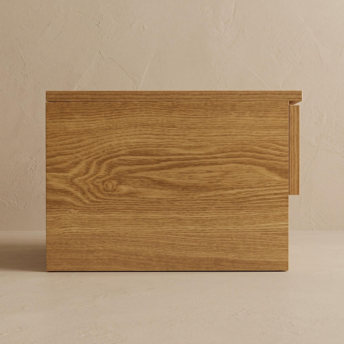WAND-NACHTTISCH mit Schublade und Regal 40/30/21,5 cm - Braun, Holzwerkstoff (30/21.5/40cm) - SCENA LIVING