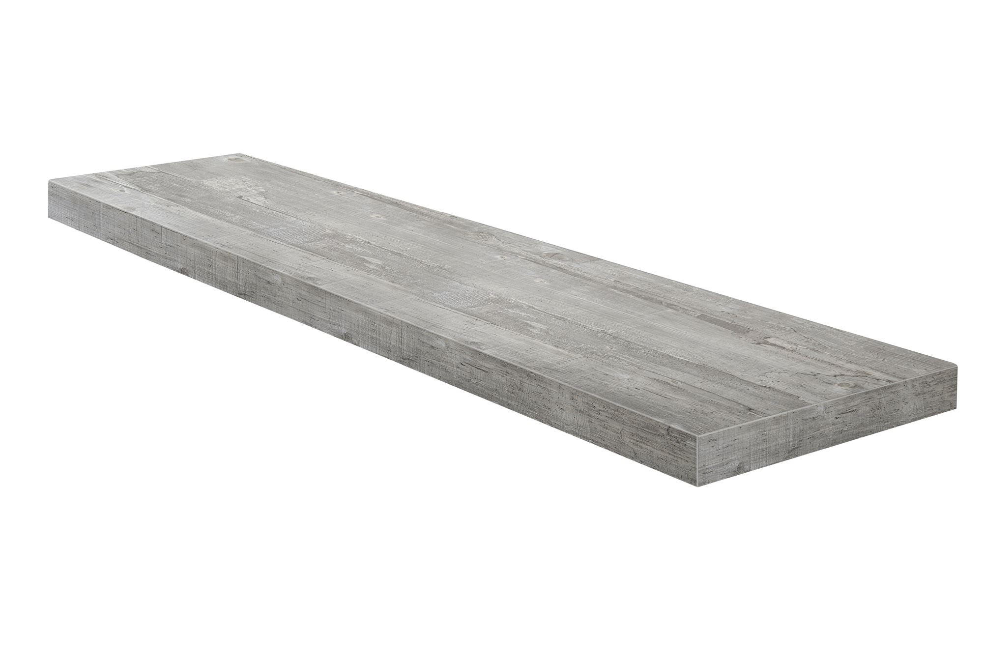 WANDBOARD Elif 90x24x4 aus Holzwerkstoff in der Farbe beton - Grau, Kunststoff (90/4/24cm) - 58aufmkessel