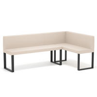 ECKBANK rechts SANA U Kunstleder glatt, 142/196 cm Beige - Beige, Kunststoff/Textil (142/196cm) - Idohome