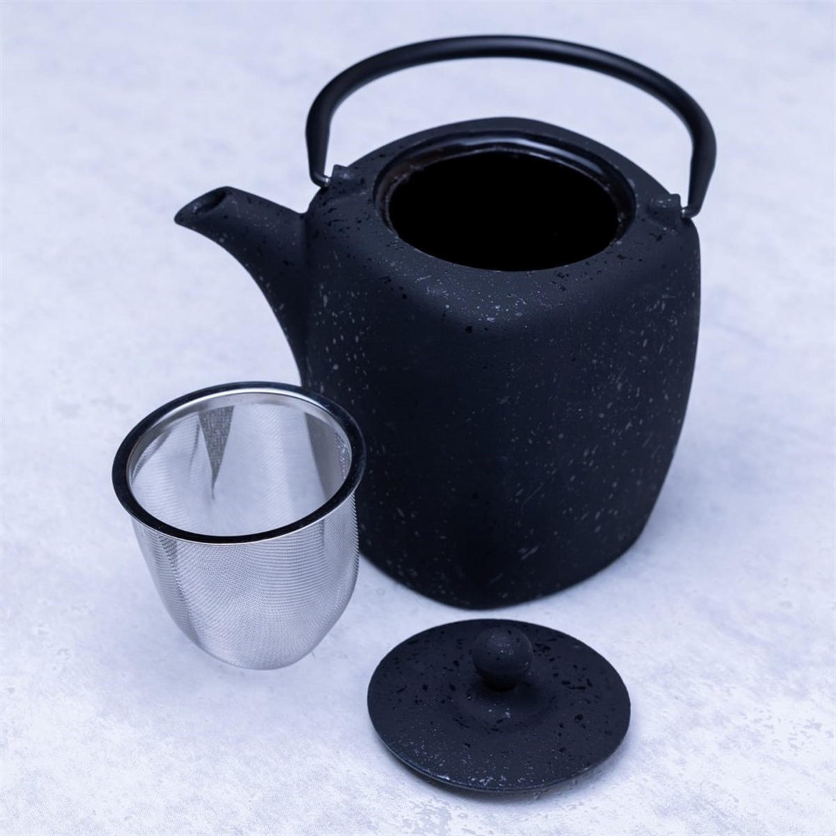 TEEKANNE Schwarz 12.5/12.5/22.5 cm KH1818 - Schwarz, Metall (0.9L) - Kinghoff 