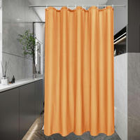 DUSCHVORHANG Textil Orange 100 x 200 cm - Orange, Textil (100/200cm)