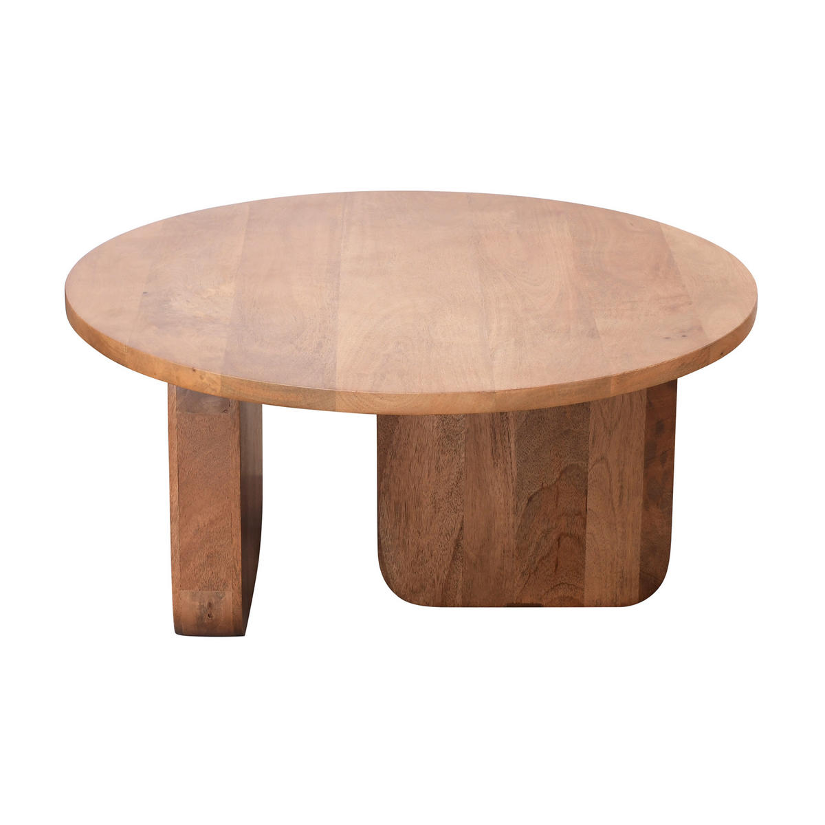 BEISTELLTISCH Rund Braun 80 x 80 x 40 cm - Braun, Holz (80/80/40cm) - Nordlys