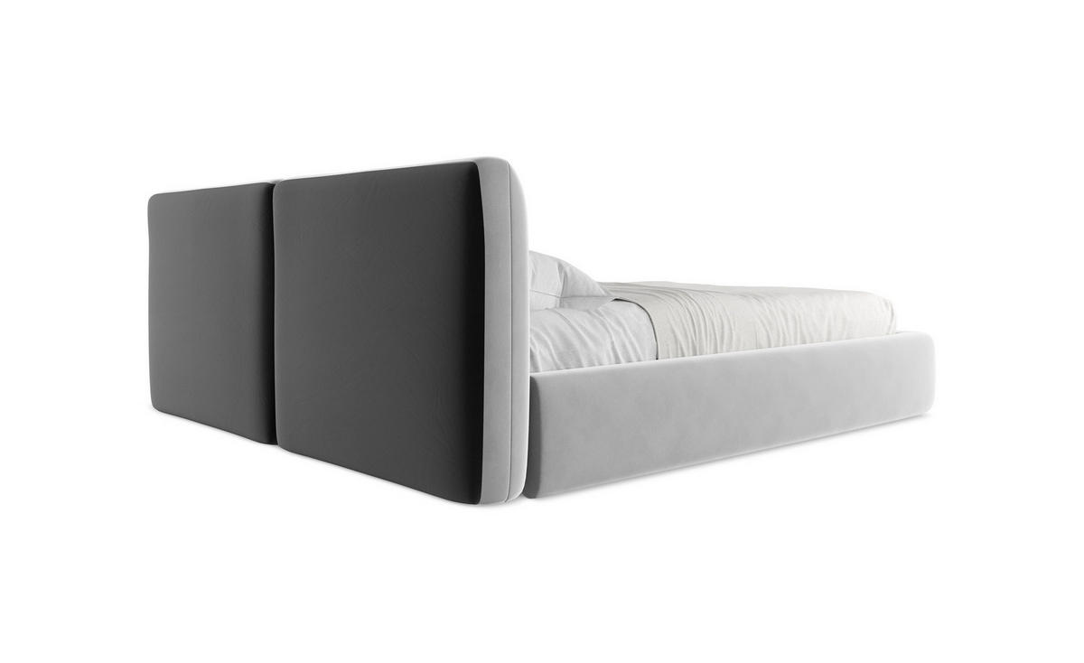 POLSTERBETT mit Bettkasten und Lattenrost 160x228 Grau - Dunkelgrau/Schwarz, Kunststoff/Textil (140/200cm) - Makamii