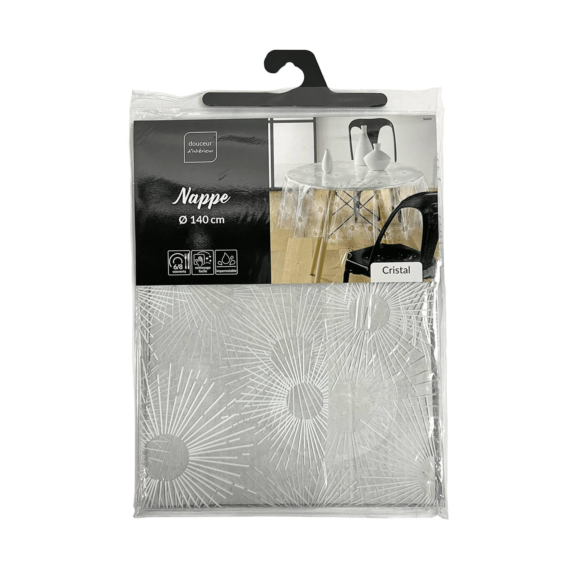 TISCHDECKE Soleil Ø 140 cm - Transparent, Kunststoff (140/140cm) - Douceur d´intérieur