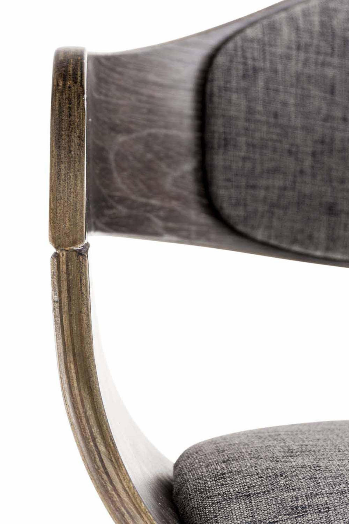 ARMLEHNENSTUHL Stoff Grau/Hellgrau - Hellgrau/Grau, Holz/Textil (49/73/46cm) - CLP