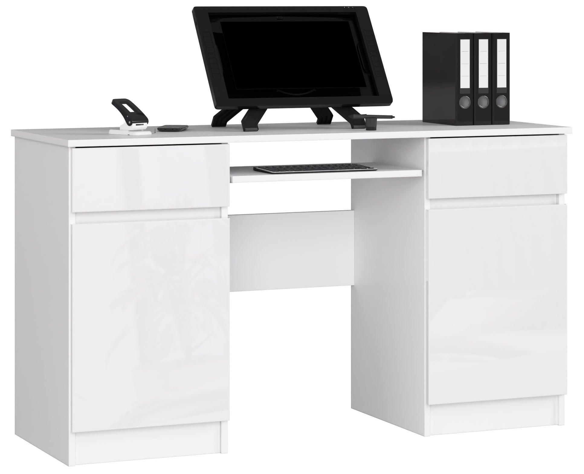 RAUMHIRSCH FURNITURE PÍSACÍ STÔL Biela, Lesklá biela 77/135/50