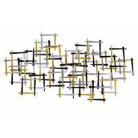 WANDDEKO Gold 108/60 cm - Goldfarben, Metall (3.89/60/4cm) - KUNSTLOFT
