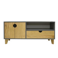 FERNSEHSCHRANK aus Holz und laminierten Platte GRAND - Eichefarben, Holz (150/65/45cm) - Rawood Furniture