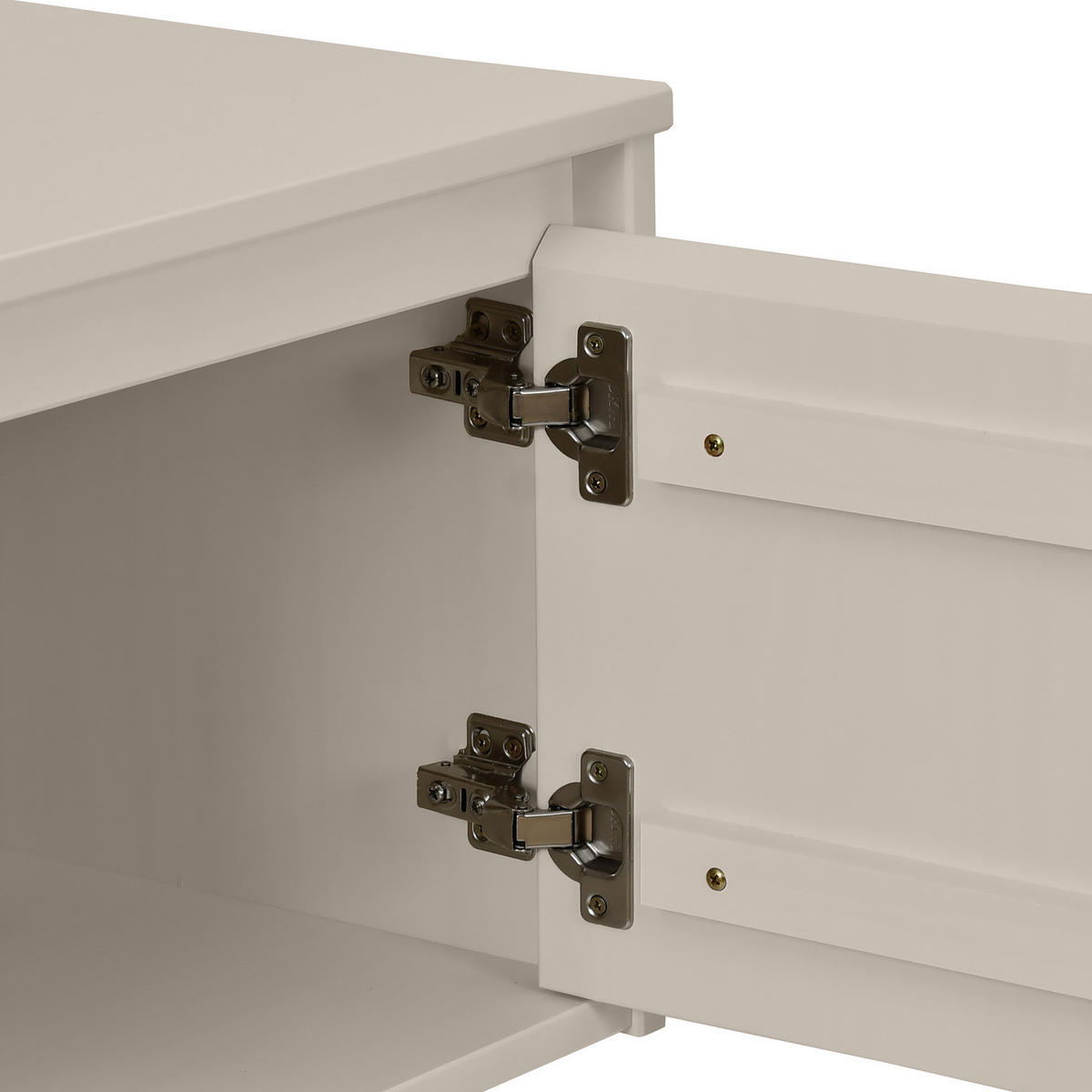 MASSIVES HÄNGE-LOWBOARD - Pinie / Kaschmir - Braun, Holz (180/34/42cm) - home24