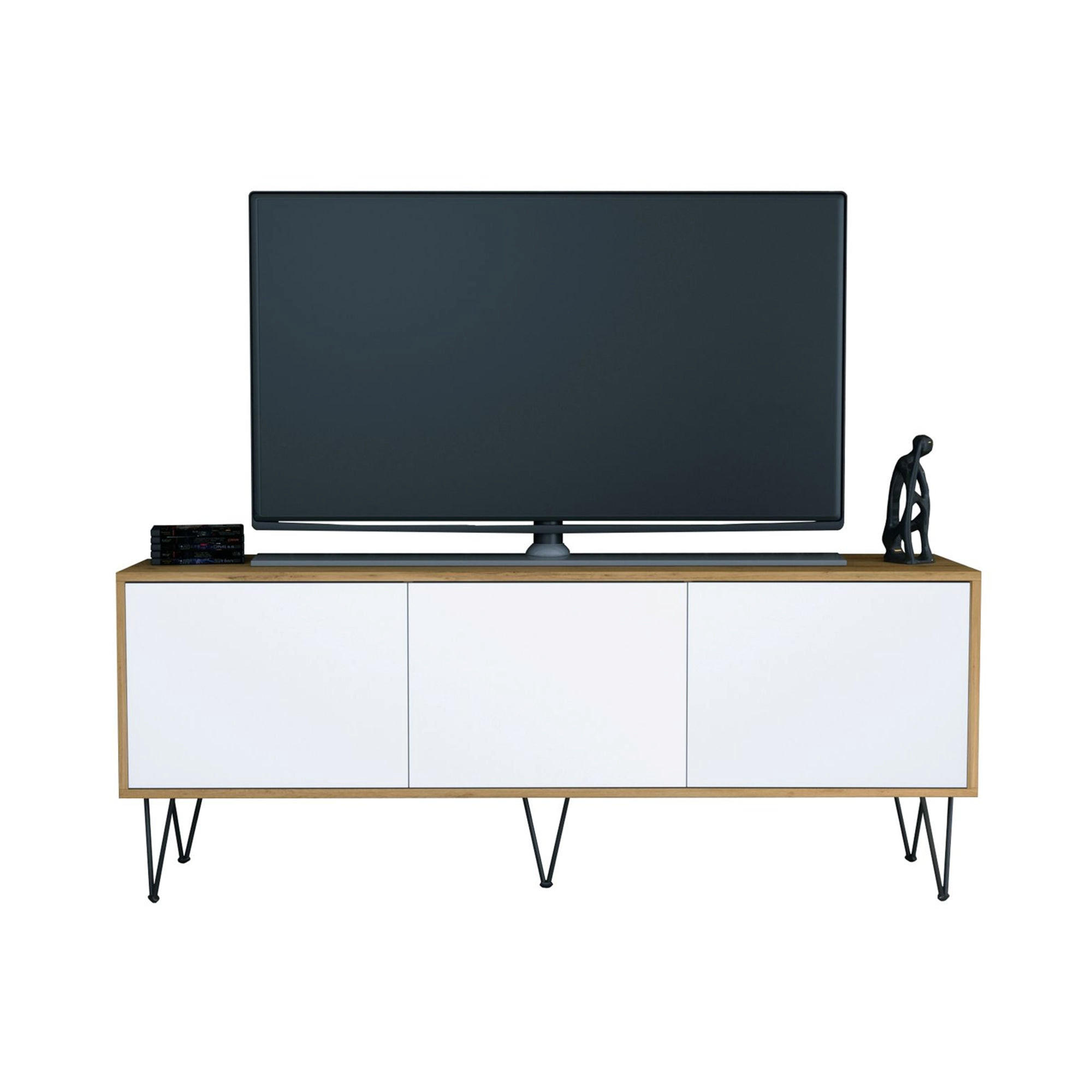 InnoFurn Tv-Board Weiß 152.5x60.5x37 cm