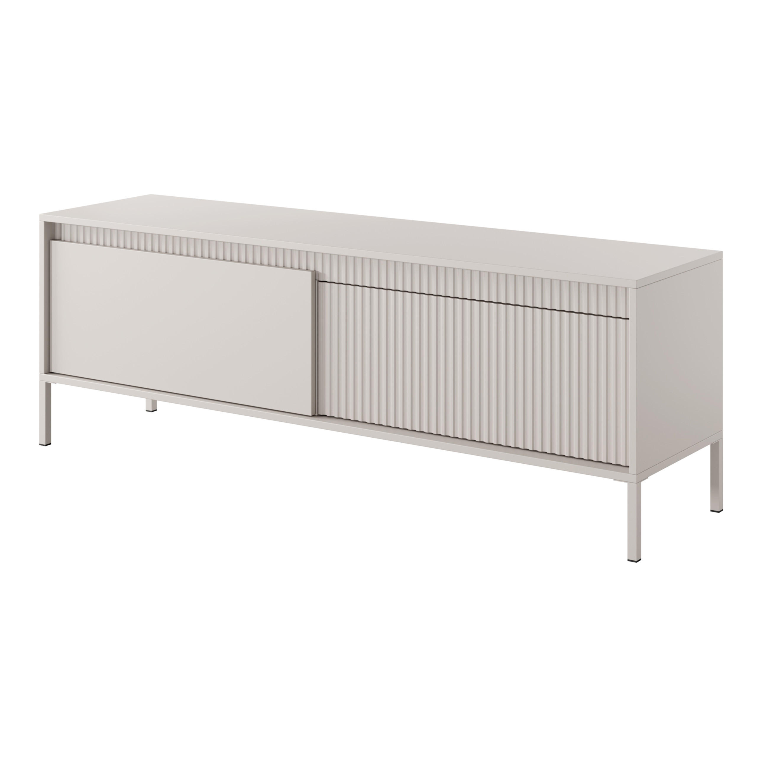 LOWBOARD SENSATO 153,5x39,5x53,4 cm mit 2 Türen Beige - Beige, Holzwerkstoff (153.5/53.4/39.5cm) - MASSENO