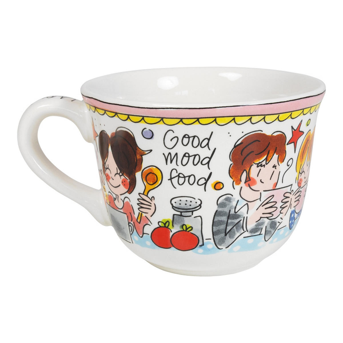 SUPPENSCHALE Tasse voller Komfort in Bunt - 9,7cm - Multicolor, Keramik (12.7/16.2/9.7cm) - Blond Amsterdam