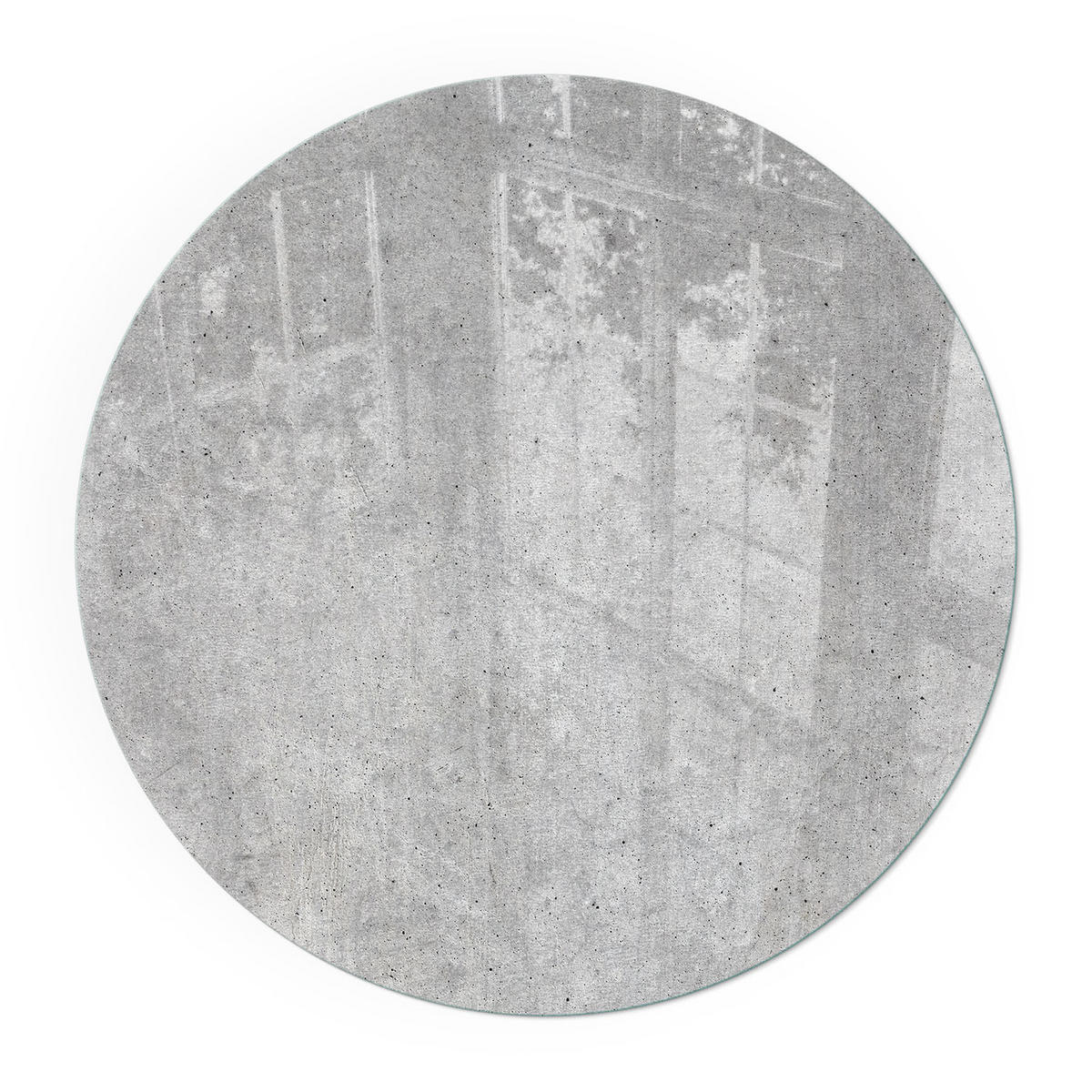 GLASPLATTE für Kamin Ø 70 cm - Grau, Glas (70/70/0.4cm) - TULUP