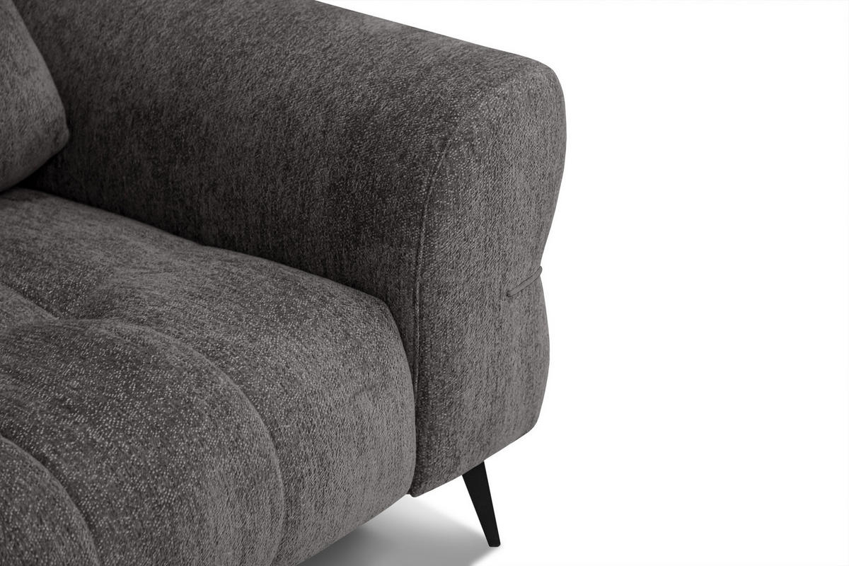 SOFA SALVINI 2,5-Sitzer, dunkelgrau - Dunkelgrau, Holz/Textil (206/88/99cm) - Courtois Laville