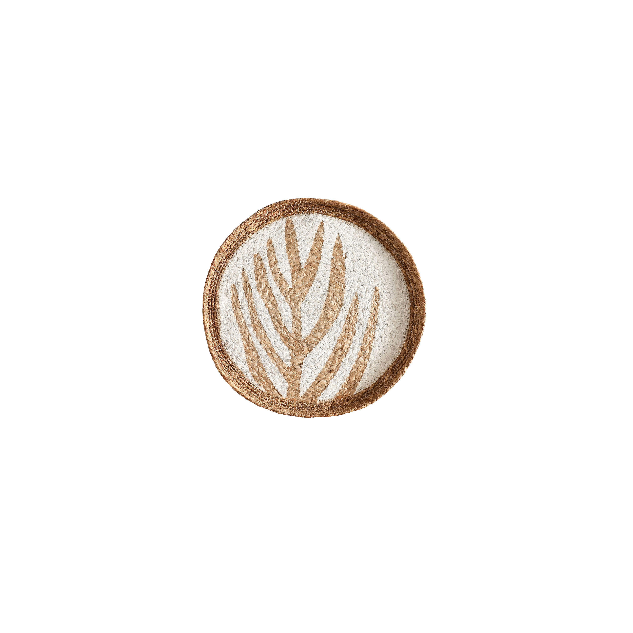 TISCHDEKO Havanna, Jute, Weiß / Natur, Ø 30 cm - Weiß, Kunststoff (30/2/30cm) - Gift Company